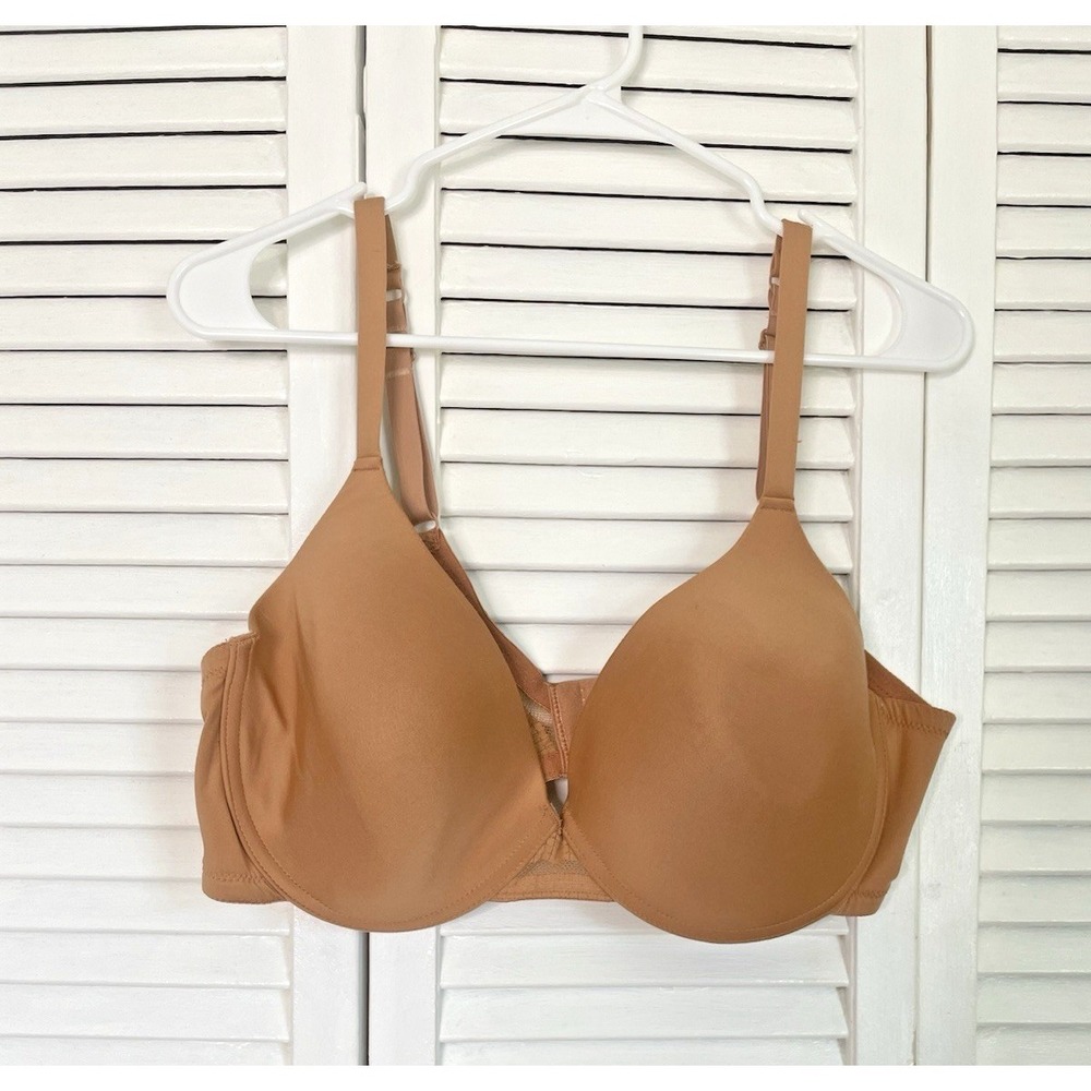 Izod Women's‎ 42DD Beige Underwire Padded T Shirt Bra RN 71222 Vented Back